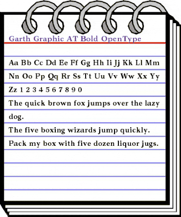 Garth Graphic AT Bold animated font preview Garth Graphic AT Bold animated font preview