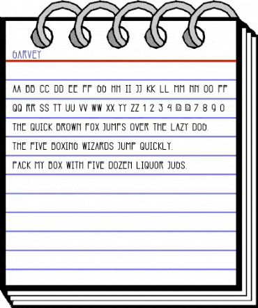 Garvey Regular animated font preview