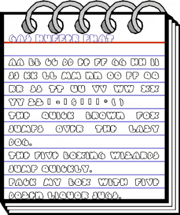 Gas Huffer Phat Regular animated font preview