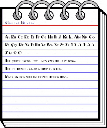 Gaslight Regular animated font preview