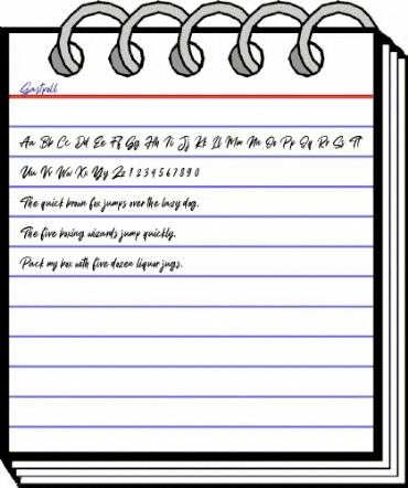 Gastpoll Regular animated font preview