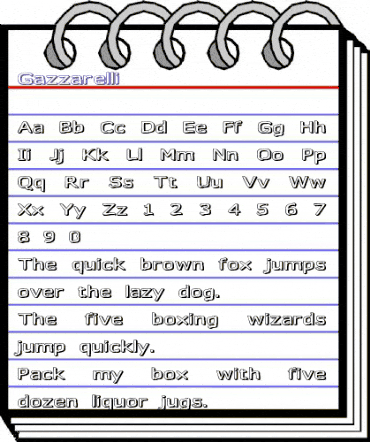 Gazzarelli Regular animated font preview Gazzarelli Regular animated font preview
