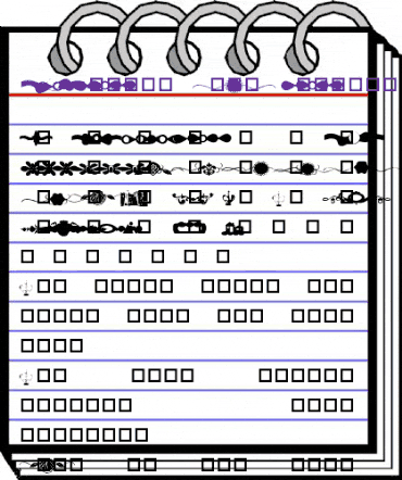 GC Design Line Dingbat animated font preview