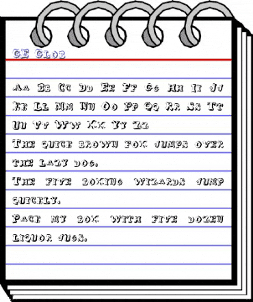 GE Glob Regular animated font preview