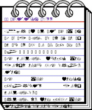 GE Wedding Bliss Regular animated font preview