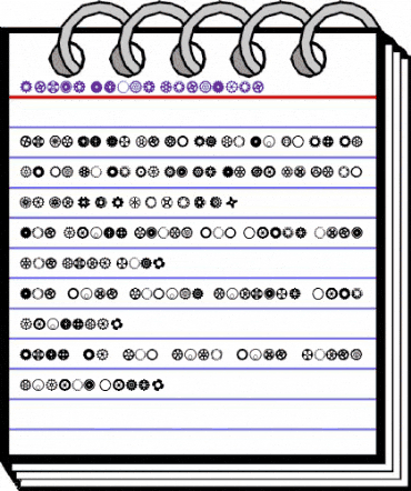 Gears Icons Regular animated font preview