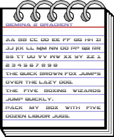 Gemina 2 Gradient Regular animated font preview Gemina 2 Gradient Regular animated font preview