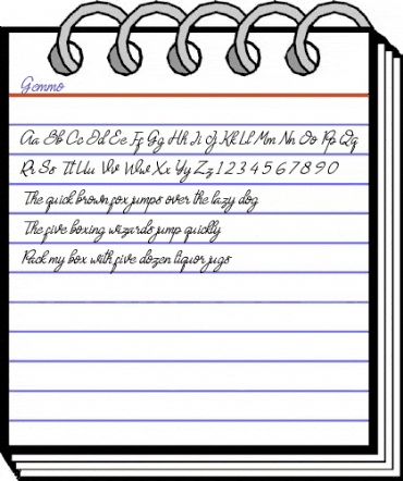 Gemmo Regular animated font preview Gemmo Regular animated font preview