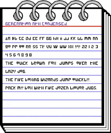 Generation Nth Condensed Condensed animated font preview Generation Nth Condensed Condensed animated font preview