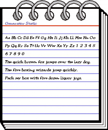 Generator Regular animated font preview Generator Regular animated font preview