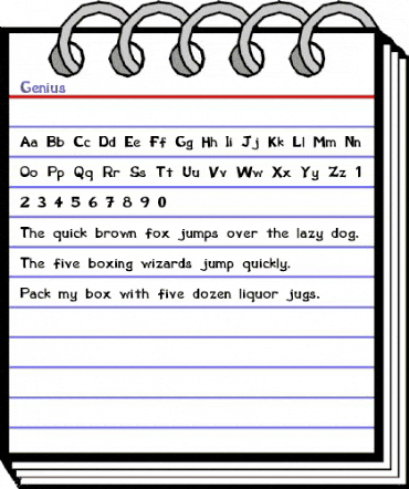 Genius Regular animated font preview Genius Regular animated font preview