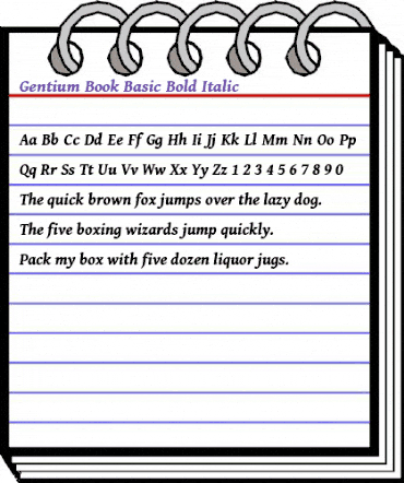 Gentium Book Basic Bold Italic animated font preview Gentium Book Basic Bold Italic animated font preview