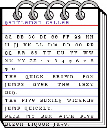 Gentleman Caller Regular animated font preview Gentleman Caller Regular animated font preview