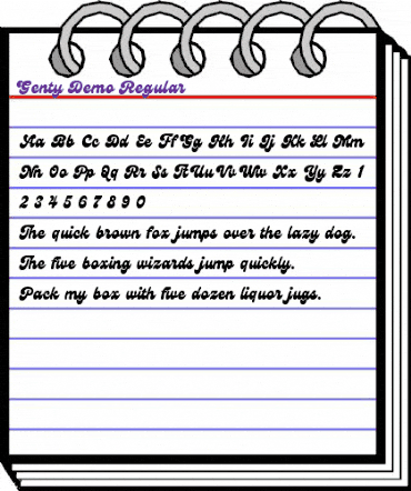 Genty Demo Regular animated font preview Genty Demo Regular animated font preview