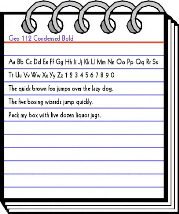 Geo 112-Condensed Bold animated font preview Geo 112-Condensed Bold animated font preview