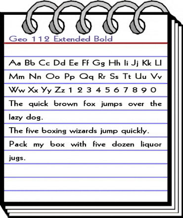 Geo 112 Extended Bold animated font preview Geo 112 Extended Bold animated font preview
