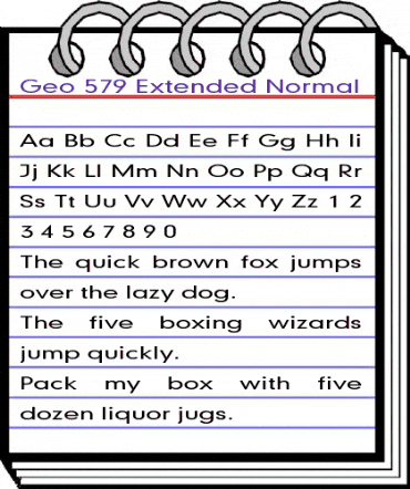 Geo 579 Extended Normal animated font preview Geo 579 Extended Normal animated font preview
