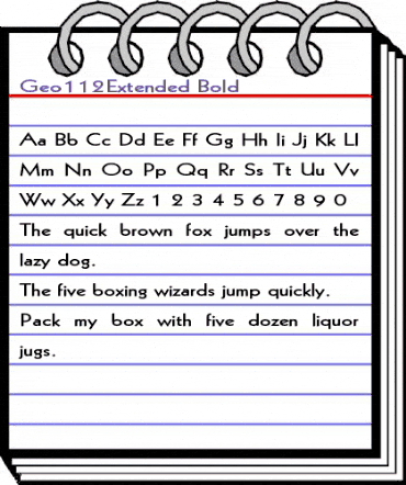 Geo112Extended Bold animated font preview Geo112Extended Bold animated font preview