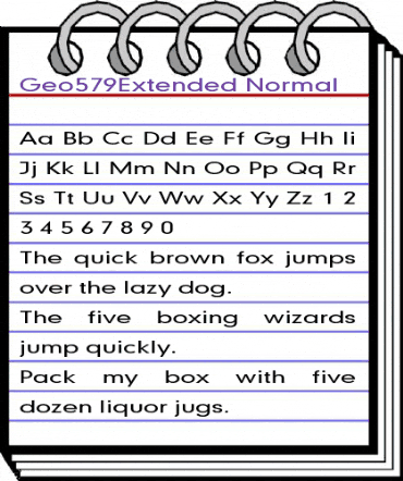 Geo579Extended Normal animated font preview Geo579Extended Normal animated font preview