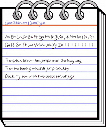 Geoliticum Regular animated font preview