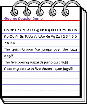 Geoma Regular Demo Regular animated font preview Geoma Regular Demo Regular animated font preview