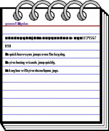 geomet Regular animated font preview