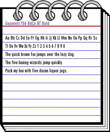 Geometr706 BdCn BT Bold animated font preview Geometr706 BdCn BT Bold animated font preview