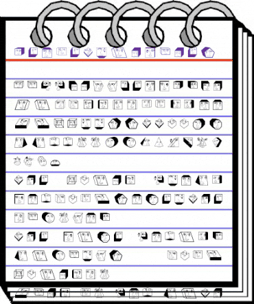 GeometricFaces Regular animated font preview GeometricFaces Regular animated font preview