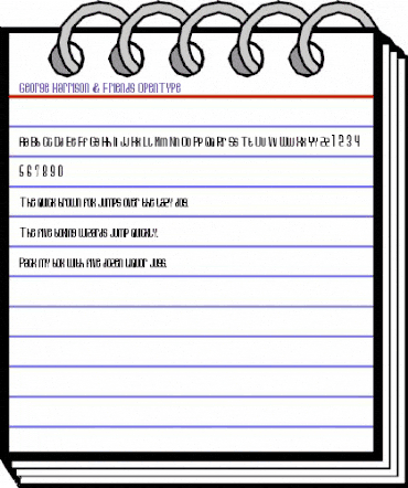 George Harrison &  Friends Regular animated font preview