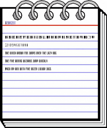 Georgent Regular animated font preview