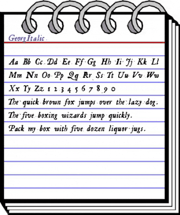 Georg Medium Italic animated font preview Georg Medium Italic animated font preview