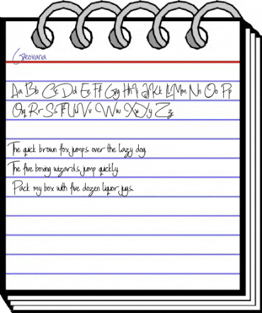 Geovana Regular animated font preview Geovana Regular animated font preview