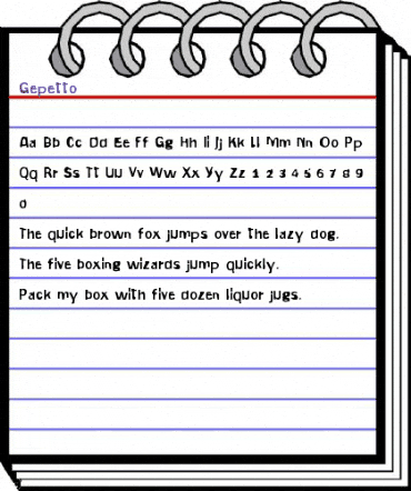 Gepetto Regular animated font preview Gepetto Regular animated font preview