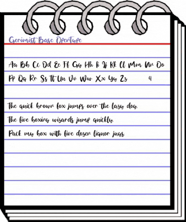 Gerimist Base Regular animated font preview Gerimist Base Regular animated font preview
