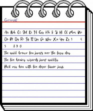 Gerimist Regular animated font preview Gerimist Regular animated font preview