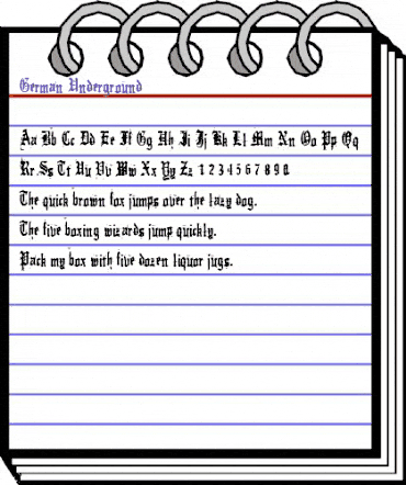 German Underground Regular animated font preview German Underground Regular animated font preview