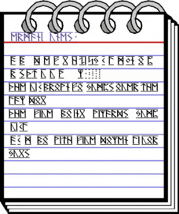 Germanic Runes-1 Regular animated font preview Germanic Runes-1 Regular animated font preview