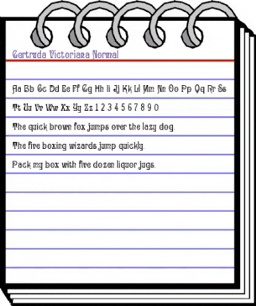 Gertruda Victoriana Normal animated font preview Gertruda Victoriana Normal animated font preview