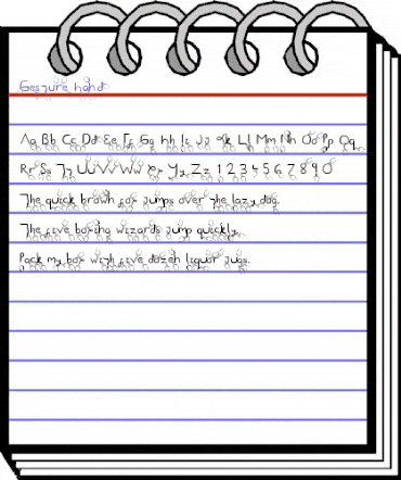 Gesture Regular animated font preview Gesture Regular animated font preview