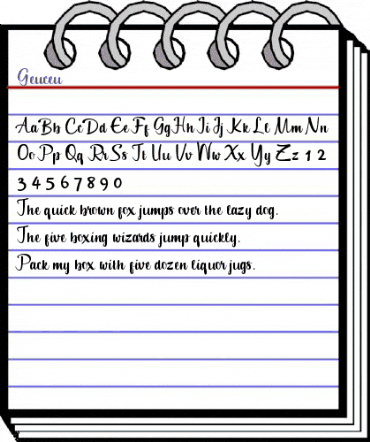 Geuceu Regular animated font preview Geuceu Regular animated font preview