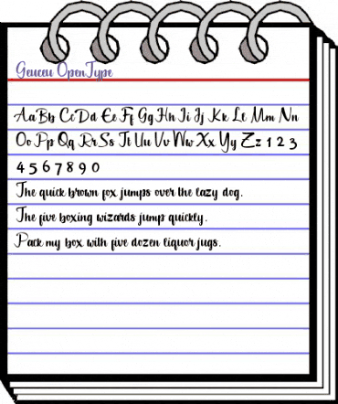 Geuceu Regular animated font preview Geuceu Regular animated font preview