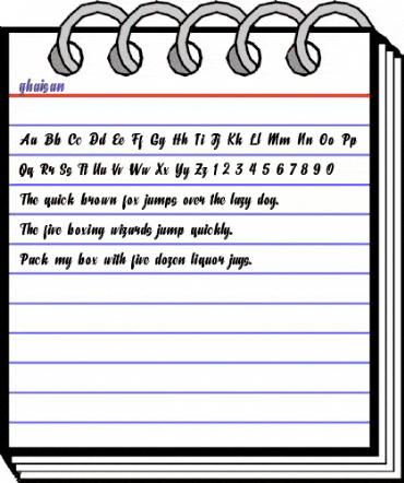 ghaisan Regular animated font preview ghaisan Regular animated font preview