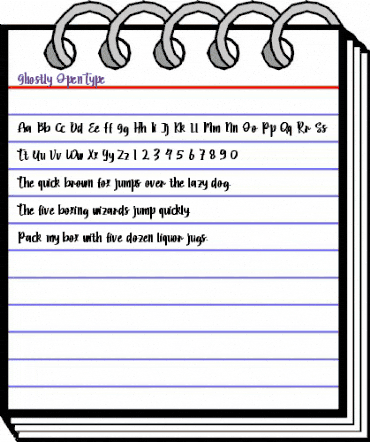 Ghostly Regular animated font preview