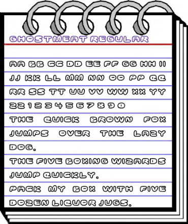 Ghostmeat Regular animated font preview Ghostmeat Regular animated font preview