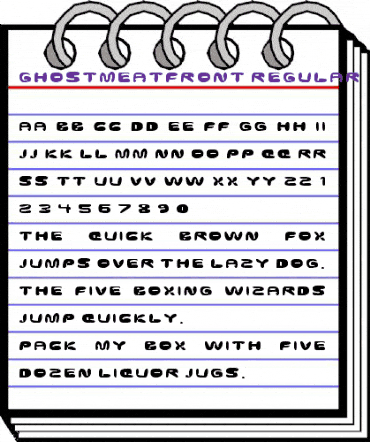 Ghostmeat Front animated font preview Ghostmeat Front animated font preview