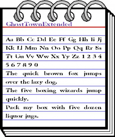 GhostTownExtended Regular animated font preview GhostTownExtended Regular animated font preview