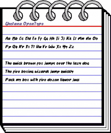Ghotana Regular animated font preview Ghotana Regular animated font preview