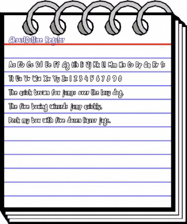 Ghoust Outline Regular animated font preview Ghoust Outline Regular animated font preview