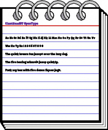 Giant Head OT Regular animated font preview Giant Head OT Regular animated font preview
