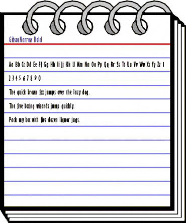 GibsonNarrow Bold animated font preview GibsonNarrow Bold animated font preview